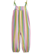 Mini Boden Girl's Strappy Woven Jumpsuit in Multicolour