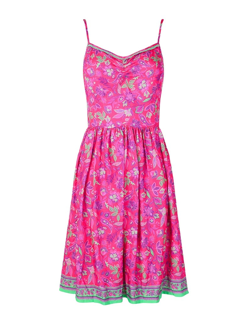 Women's Pippa Printed Woven Sundress in Pink